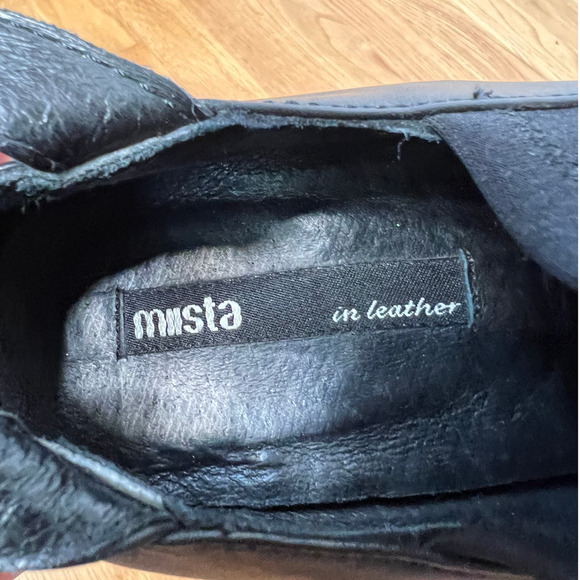 Anthropogie miista 5.5 Hilda $250 Sole Platform Sock MaryJane Heels Shoes Black - Picture 9 of 9